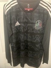 Mexico National Team Adidas 2019 Black Jersey Raul Jimenez Size M Long Sleeve
