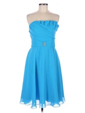 Allure Bridals Women Blue Cocktail Dress 8