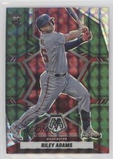 2022 Panini Mosaic Rookies Green Mosaic Prizm Riley Adams #253 06rp