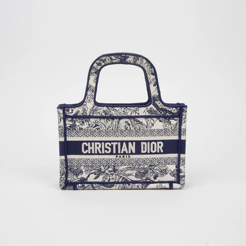 Mini fourre tout livre Dior S5475ZRVJ Toile de Jouy 122960076