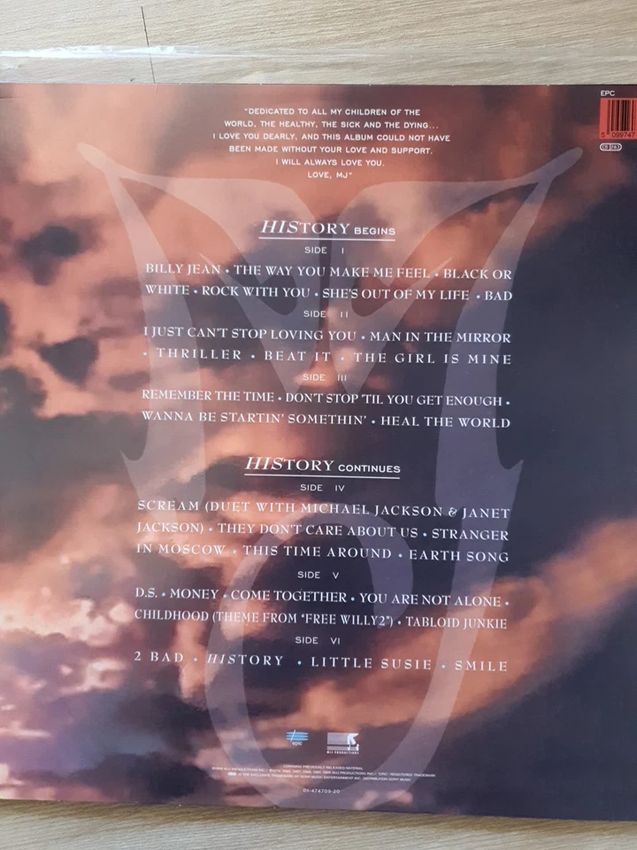 Michael Jackson – HIStory Past, Present And Future Book I - 3 LP - Rare - Photo 2/4