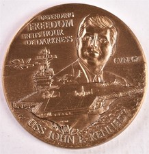 USS John F. Kennedy CVN-67 Bronze Medal - NWT Mint 
