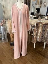 Irani Borka Bazar Pink Dress Embroidered Maxi Size 56 Or 3xl