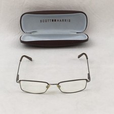 Scott Harris Europa Eyeglass Frames Ce195 Silverbrown Full Rim 195 01 52 16 Scott Harris Europa Eyeglass Frames Ce195 Silverbrown Full Rim 195 01 52 16