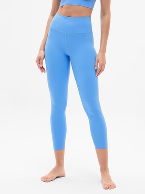 New Athleta M Transcend 7/8 Leggings Cornflower Blue Medium