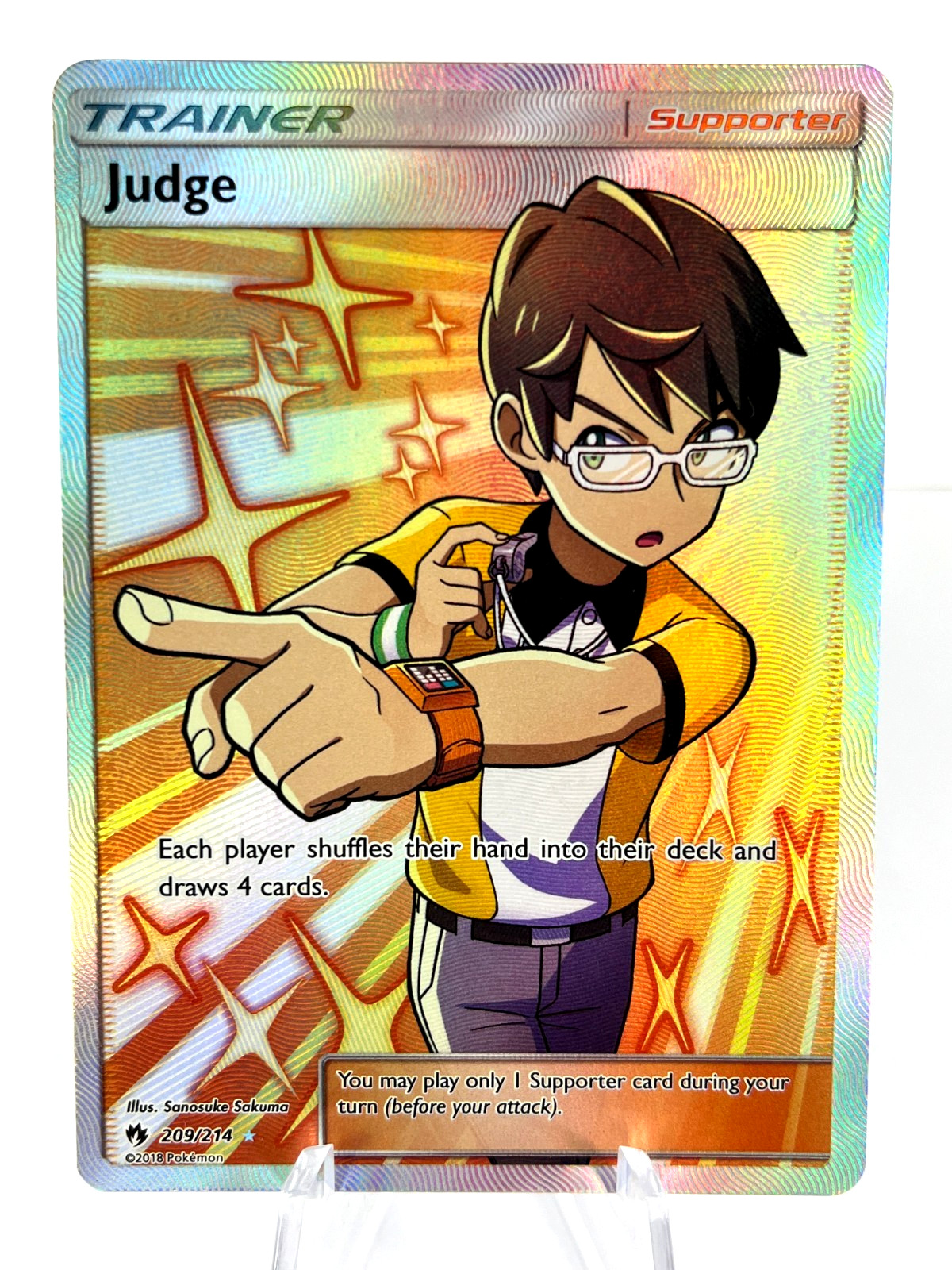 Judge 209/214 - SM Lost Thunder - Full Art - Pokemon - NM