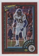 2022 Classics H2 Timeless Tributes Premium Edition Red /35 Cris Carter HOF m5e