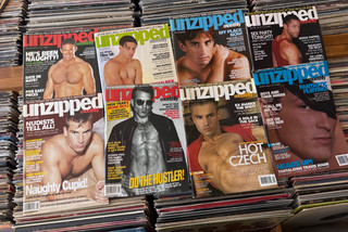 UNZIPPED MONTHLY MEN'S GAY MAGAZINE Lot Men’s Fashion Ads Hot Czech KEN RYKER