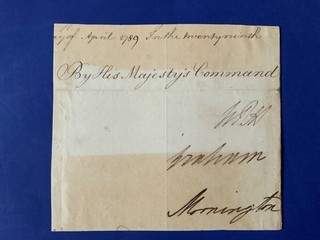 William Pitt THE YOUNGER Prime Minister great signature.