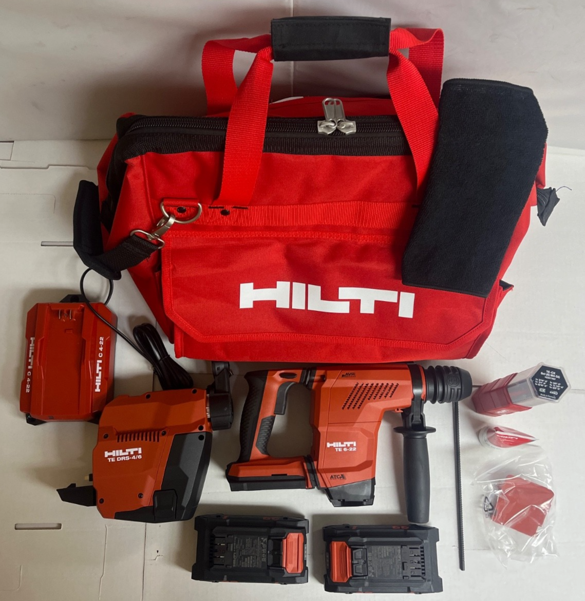 Hilti TE 6-22 Hammer Drill TE DRS 4/6 Dust collector 2 Battery