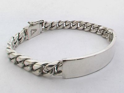 Taxco Mexico 925 Sterling Silver Chain ID Bracelets. 8 Taxco Mexico 925 Sterling Silver Chain ID Bracelets. 8