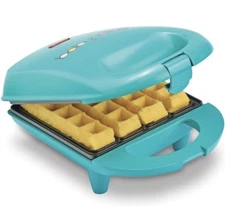 BabyCakes Mini's nonstick Coated Waffle Sticks Maker - Light Blue WWM-40