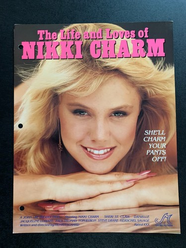 LOT OF 7 ORIGINAL X-RATED ADULT SLICKS FEATURING NIKKI CHARM 1990s 8.5"x11" | eBay