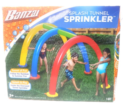 Banzai - Inflatable Splash Tunnel Sprinkler Kids Lawn Waterpark