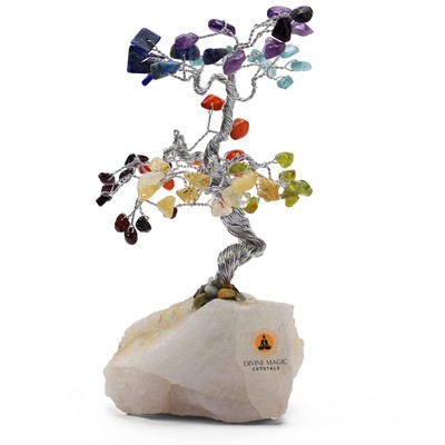 7 Chakra Handmade Gemstone Money Crystal Tree Living Room feng Shui | Seven C...