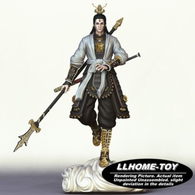 1/6 Erlang God 3D Print Garage Kit Figure Model Unassemble Unpainted GK