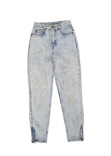 Vintage Sergio Valente Jeans Womens 6 Indigo Stone Wash Slim Ankle Zip Stretch