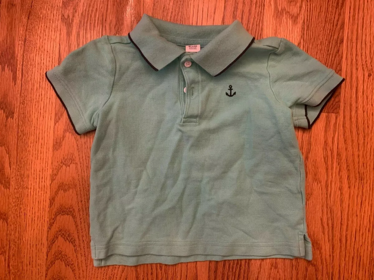 Janie and Jack Boys Turquoise Polo Shirt Nautical Easter 18-24 Months | eBay