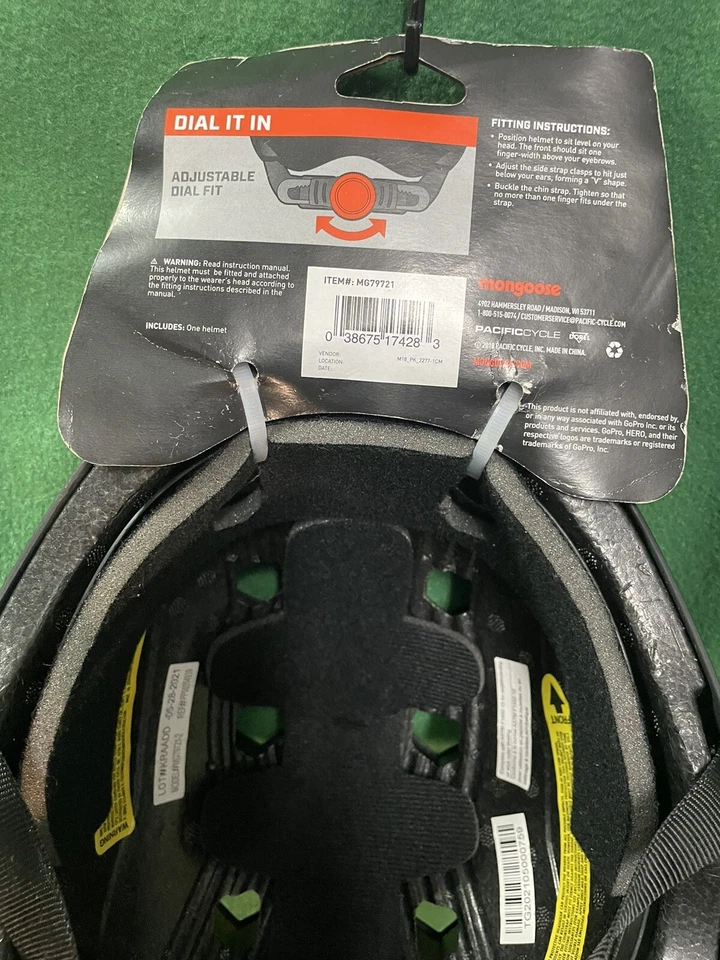 MONGOOSE Rewind Youth Multi-Sport Helmet with Camera Mount Ages 8+ Black NWT - Image 4 of 4