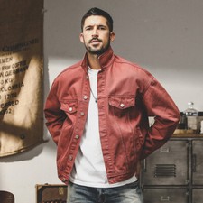 Denim Jacket Men's Coat Spring American Street Loose Washed Work Denim Jackets 