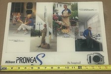VTG NIKON PRONEA S Camera Retail Photo STORE SIGN Countertop Display Mat Advert