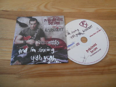 CD Pop Krosnoff - Am I'm Singing Yeah Yeah (5 Song) Promo FERRYHOUSE WARNER cb