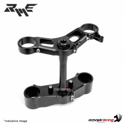 Robby Moto ergal racing triple clamps silver specific for Bitubo forks ...
