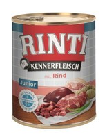 Rinti Kennerfleisch Pur Junior Rind 12X800G Nassfutter Feuchtnahrung Hundefutter
