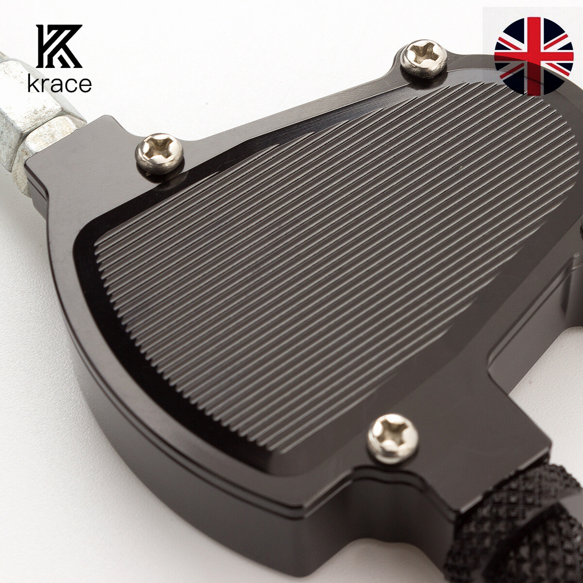 Black Stunt Clutch Cable With CNC Lever – Universal Motorcycle, T6061 Billet Aluminum