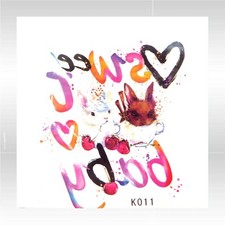 Small Wrist Tattoos for Women bunny heart love temporary tattoo