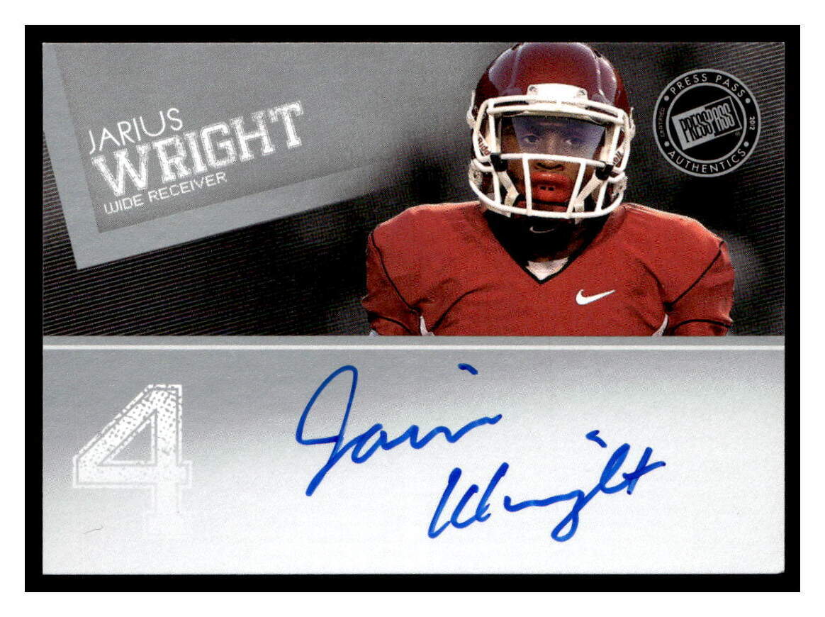 Jarius Wright 2012 Press Pass PPS-JW  AU  Autographs Silver  Auto