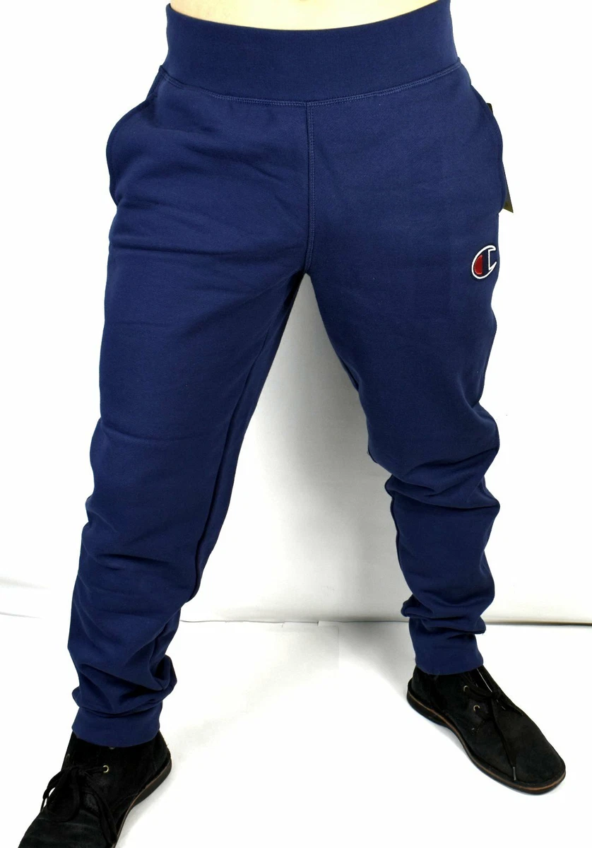 Champion Men's Classic Logo Fleece Jogger Sweatpants - Blue