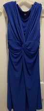 NWOT Chaps Sleeveless Career Blue Dress Large