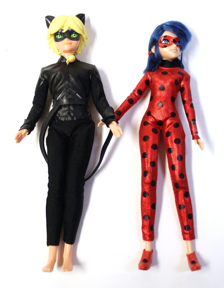Zag Heroez Miraculous Ladybug and Cat Noir Doll Set of 2 | eBay