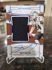 2022 Panini National Treasure Collegiate Rookie Blue Skyy Moore Patch Auto 11/49