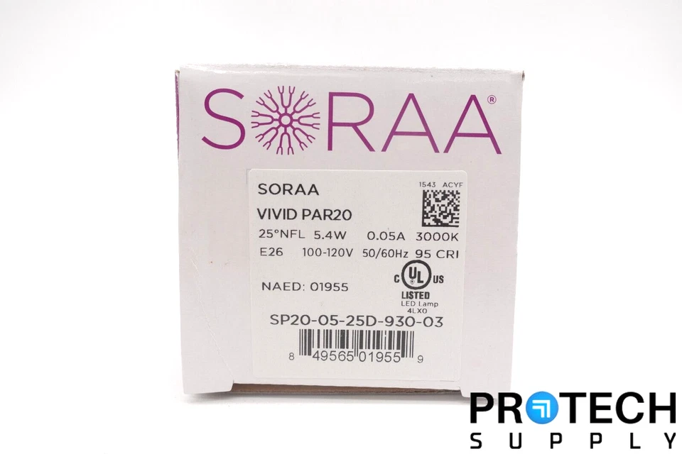 Soraa Vivid PAR20 Light Bulb 3000K 5.4W 0.05A SP20-05-25D-930-03 with WARRANTY - Image 2 of 4