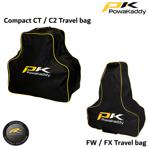 POWAKADDY TRAVEL BAG FX or CT VERSIONS *NEW* GOLF TROLLEY BOOT COVER