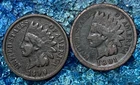 1890 & 1891 INDIAN HEAD CENTS EARLY COPPER PENNY POROSITY  GOOD FILLERS