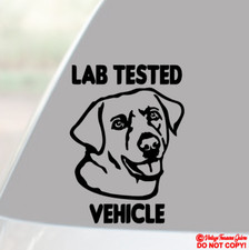 LAB TESTED VEHICLE VINYL DECAL STICKER CAR TRUCK REAR WINDOW BUMPER LABRADOR DOG