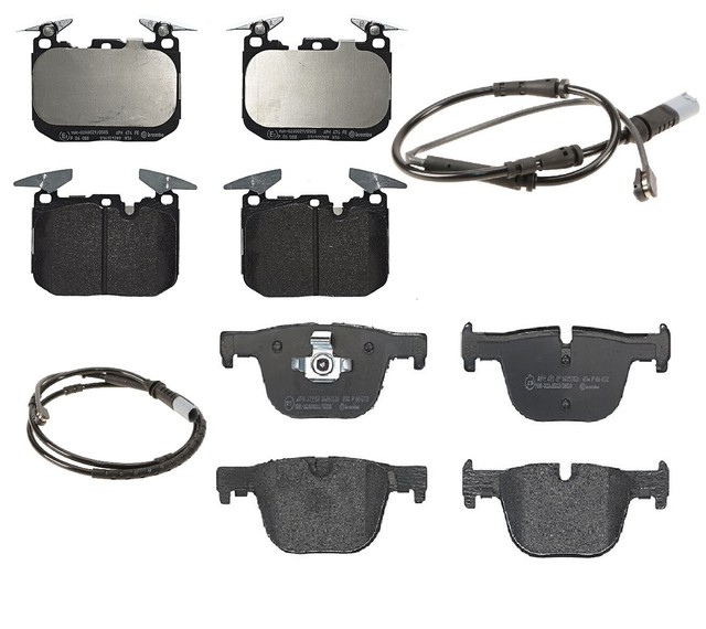 Front and Rear Brembo Low Met Brake Pads Sensors Kit For BMW F30 F32