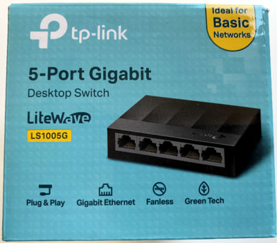 TP-Link LS1005G LiteWave 5-Port Gigabit Desktop Switch (BRANDNEU)