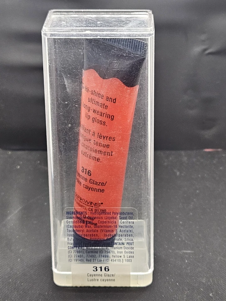 Wet N Wild Glassy Gloss Lip Gel 316 CAYENNE GLAZE 0.5oz NEW Rare! - Image 2 of 2