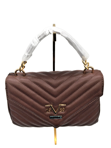 19V69 Italy by Versace Tragetasche Schultertasche Tasche Mittel Braun Damen Neu - Bild 2 von 11