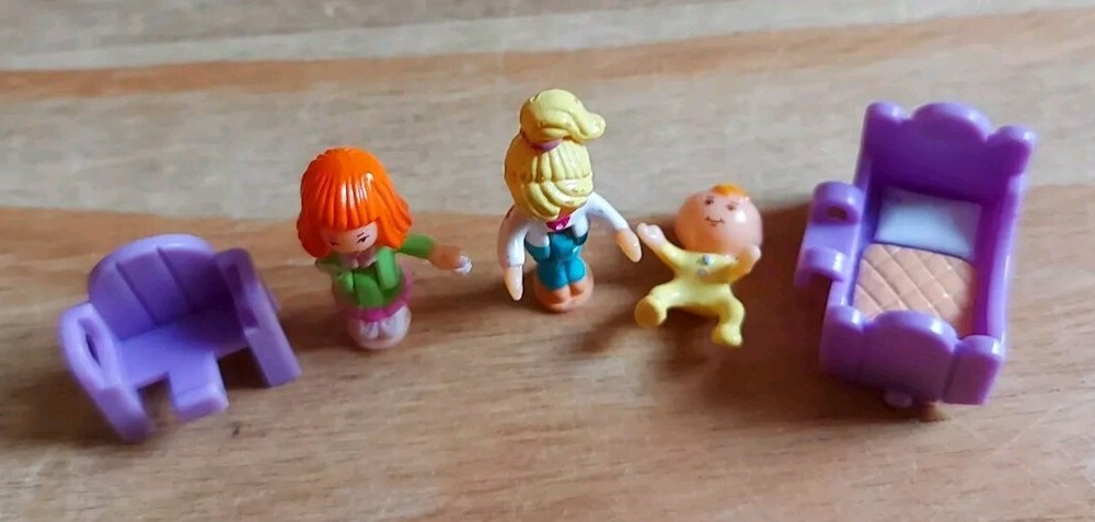 Vintage Polly Pocket Baby Friends Playset 1996. 96% Complete. Ultra Rare.