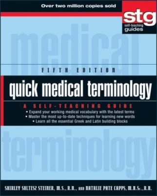 Quick Medical Terminology: A Self-Teaching Gu- 9780470886199, paperback, Steiner