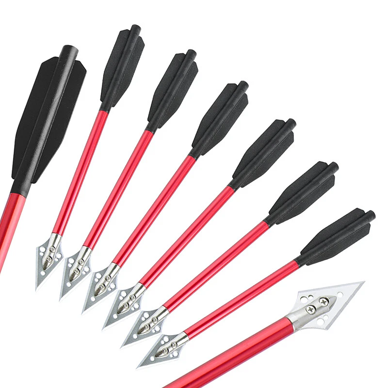 6.7" Arrows Aluminum Shaft Crossbow Bolts Archery Target Blade Arrowhead Hunting - Image 3 of 4
