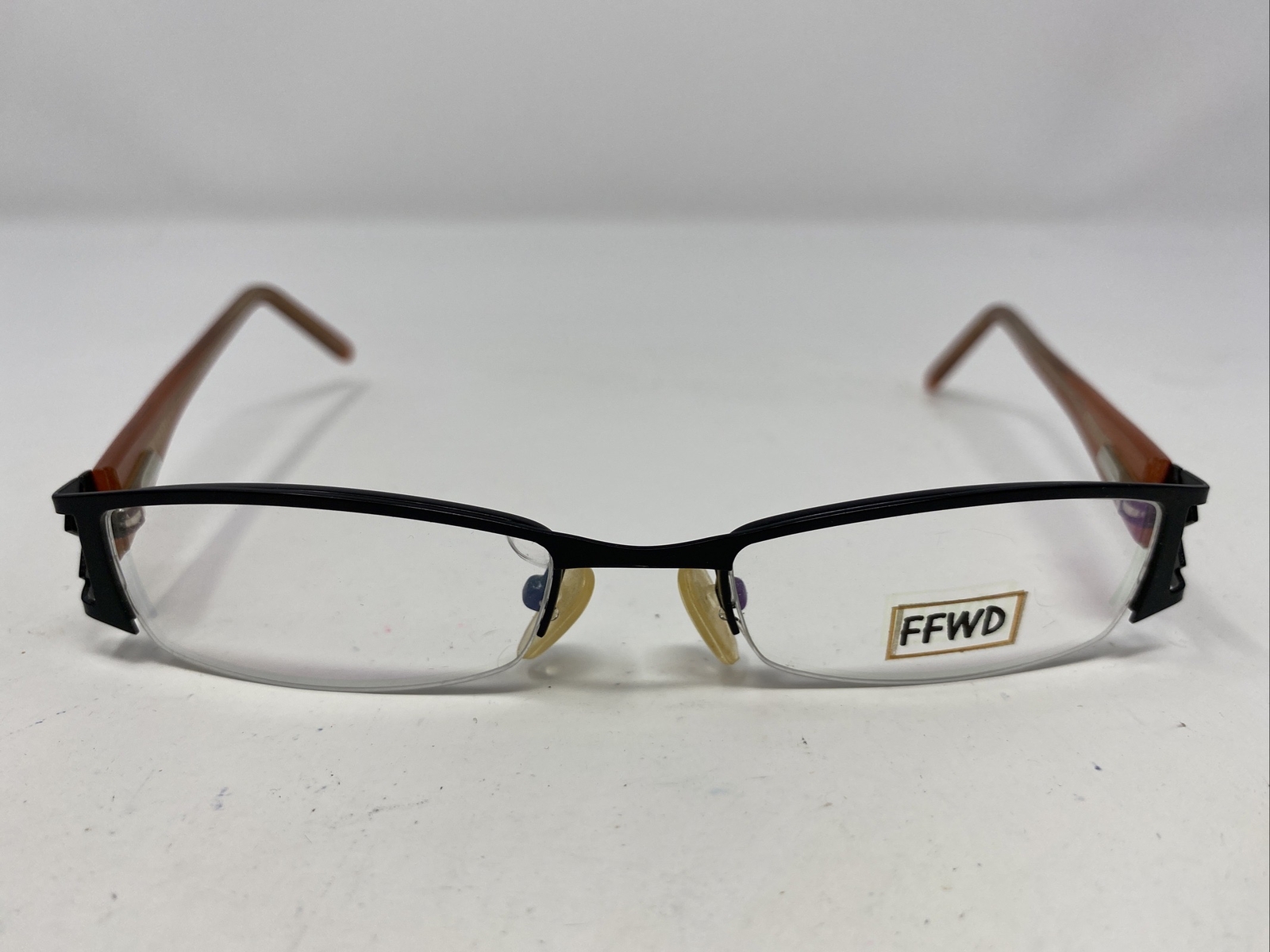 FFWD FF-192 COL.97 48-18-135 Black /Brown Half Rim Eyeglasses Frame PN17