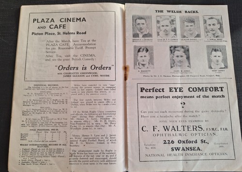 1934 Wales v Ireland - 10 Mar 1934 at St Helen's Ground, Swansea - Picture 4 of 9