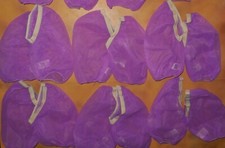 Lot of 6 Pair Dance Ballet CHiffonShort Puff Sleeves Orchid Large Adult