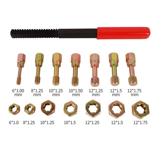 15pc Metric Thread Restorer Tool Set Metric Rethread Repair Tool Thread Chaser A - Picture 19 of 19